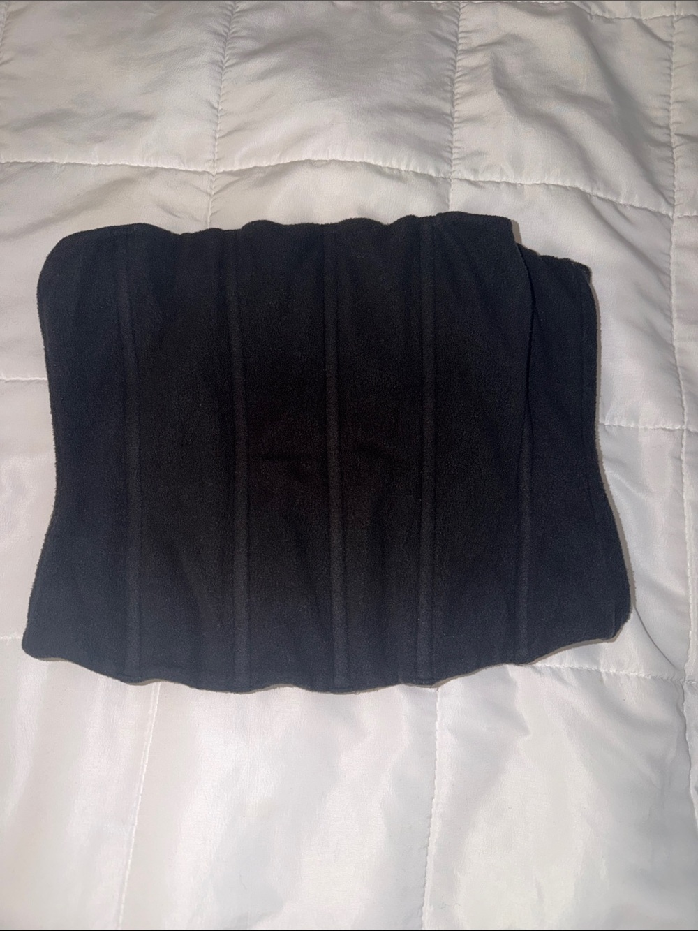 SKIMS Corset Top Black Onyx
Fleece Zip Up Fitted Women's Small
Soft Zip Back